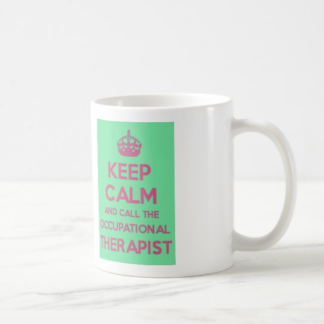 De Café Mantenha a calma e chame a caneca do terapeuta (Direita)