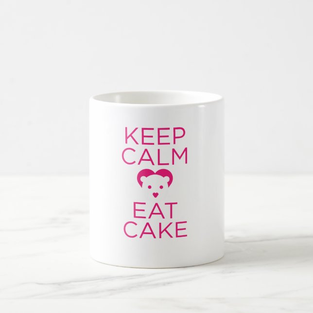 De Café Mantenha a calma e coma a caneca do bolo (Centro)