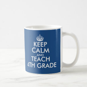 De Café Mantenha a calma e ensine a 4o caneca da categoria