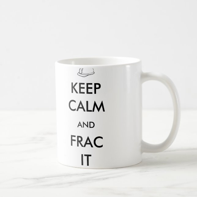 De Café Mantenha a calma e o Frac ele caneca (Direita)
