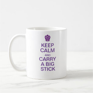 De Café Mantenha a caneca calma da vara grande