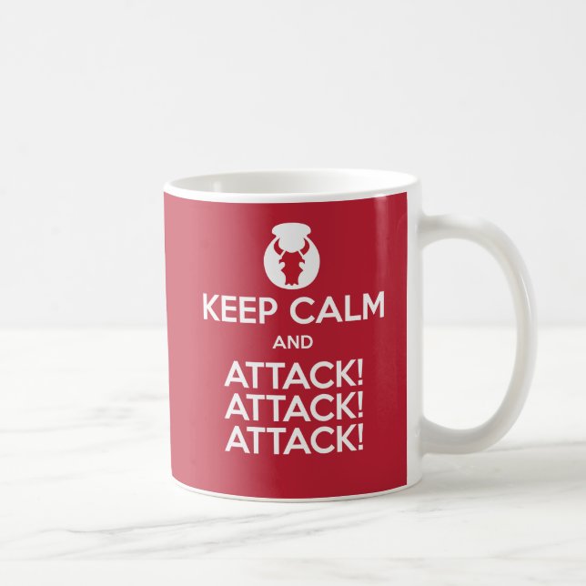 De Café Mantenha a caneca da calma e do Attack3x (Direita)