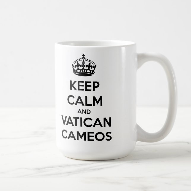 De Café Mantenha a caneca dos cameos da calma e do (Direita)