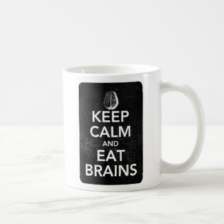 De Café Mantenha calmo e coma a caneca dos cérebros