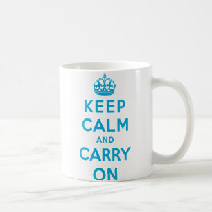 De Café Mantenha calmo e continue a caneca