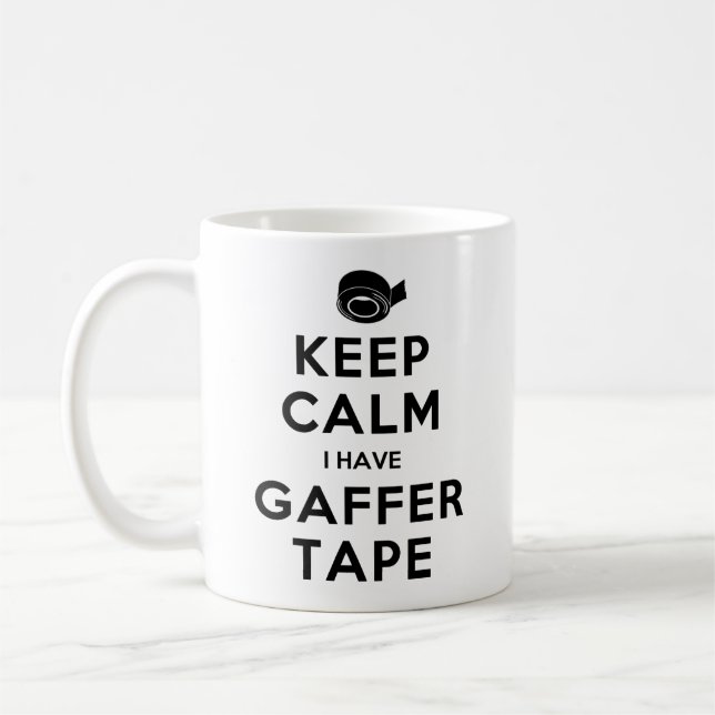 De Café Mantenha calmo mim têm a caneca da fita do Gaffer (Esquerda)
