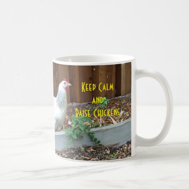 De Café Mantenha caneca calma e do aumento das galinhas (Direita)