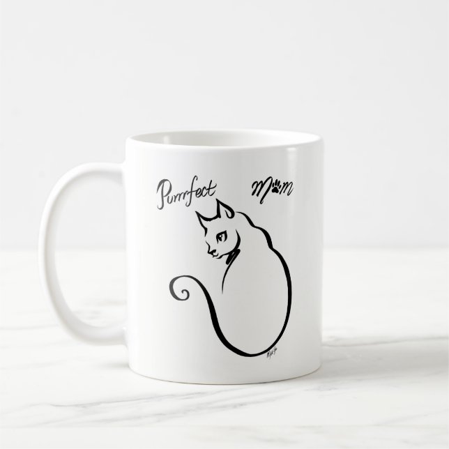 De Café Mão original caneca perfeita tirada da arte do (Esquerda)