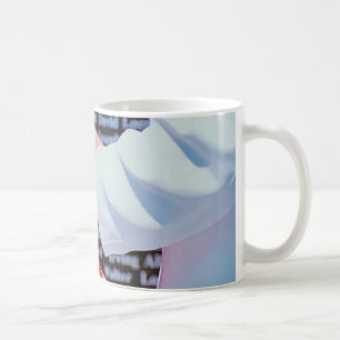 De Café marinho veterano, marinho caneca USA, branca, pret