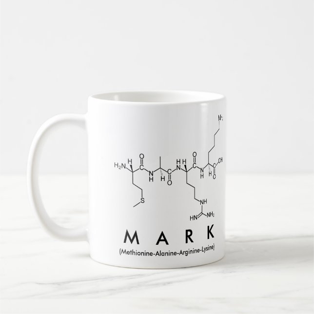 De Café Marque a caneca conhecida do peptide (Esquerda)