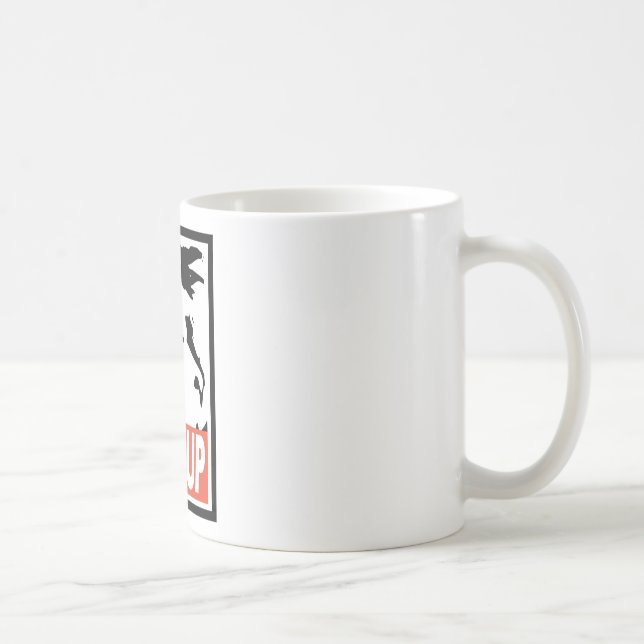 De Café MaxKeiser.com "aumenta acima" caneca (Direita)