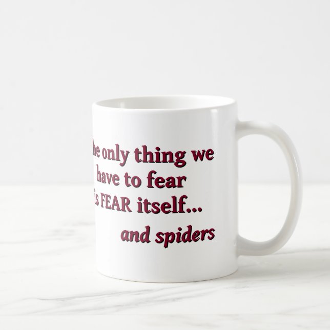 De Café Medo da caneca das aranhas (Direita)