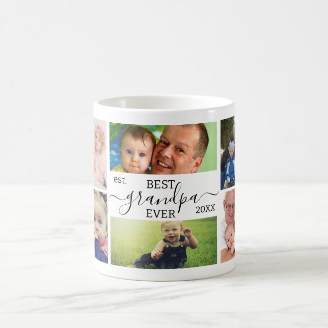 De Café Melhor Avô do Mundo Caneca Personalizada com Colag (Centro)
