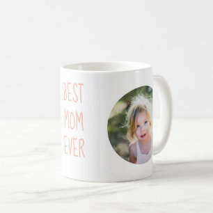 De Café Melhor Mãe do Mundo Caneca Rosa Personalizada com 