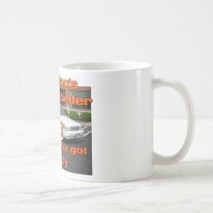 De Café Melhore com uma caneca arborizado