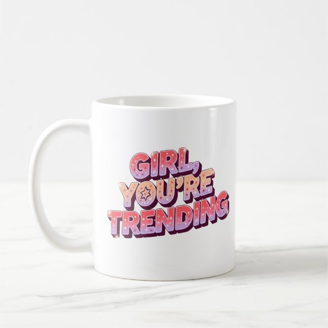 De Café Menina que você está treinando caneca - Presente e (Esquerda)