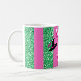 De Café Meninas Testemunhosas Rosa e Verde - Caneca Person