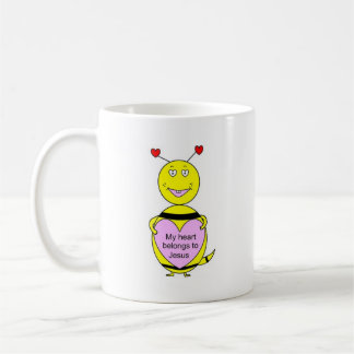 De Café Meu coração pertence à caneca do dia dos namorados