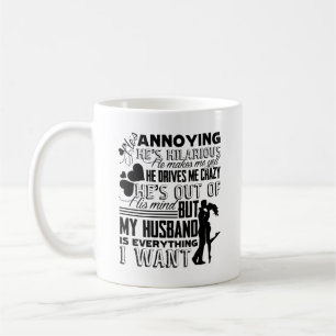 De Café Meu marido é tudo que eu quero a caneca