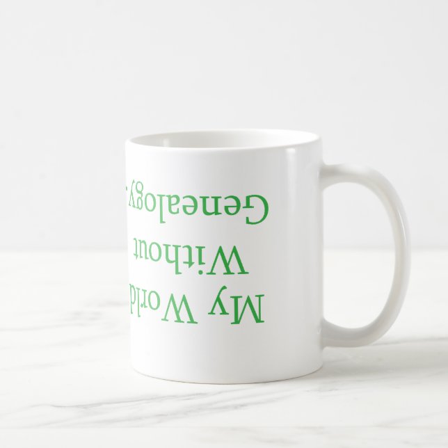 De Café Meu mundo sem caneca da árvore genealógica (Direita)