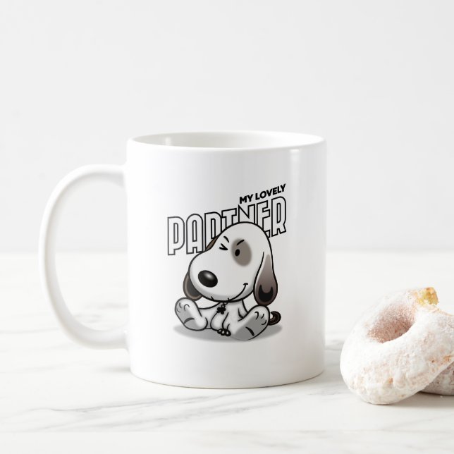 De Café Meu Parceiro Adorável | Caneca Clássica #11 (Com Donut)