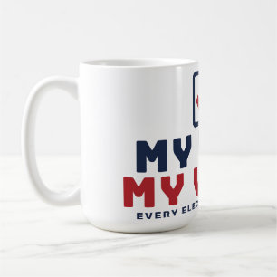 De Café Meu Voto, Minha Voz Caneca Meu Voto Minha Voz