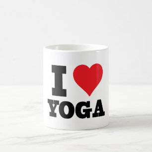 De Café Mim caneca da ioga do coração