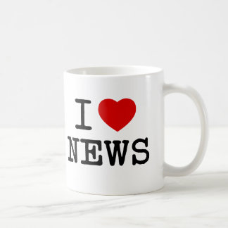 De Café Mim caneca da notícia do ♥