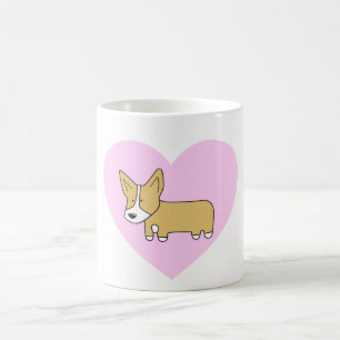 De Café Mim caneca dos Corgis do coração