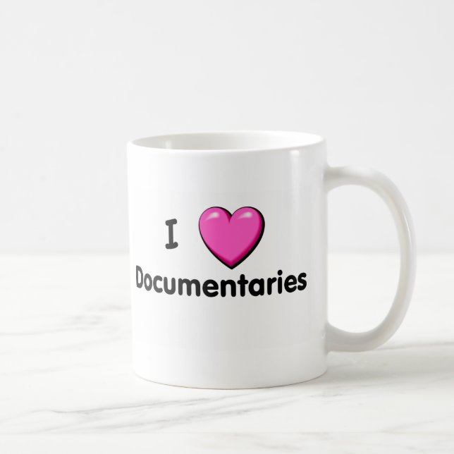 De Café Mim caneca dos documentários do coração (Direita)