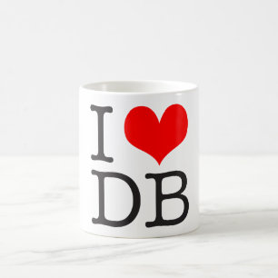 De Café Mim (coração) caneca do DB