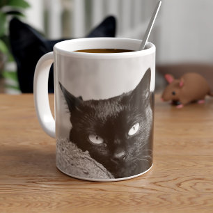 De Café Minha caneca da foto do gato preto