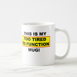 De Café Minha Caneca Engraçada Estou Muito Cansado Para Fu