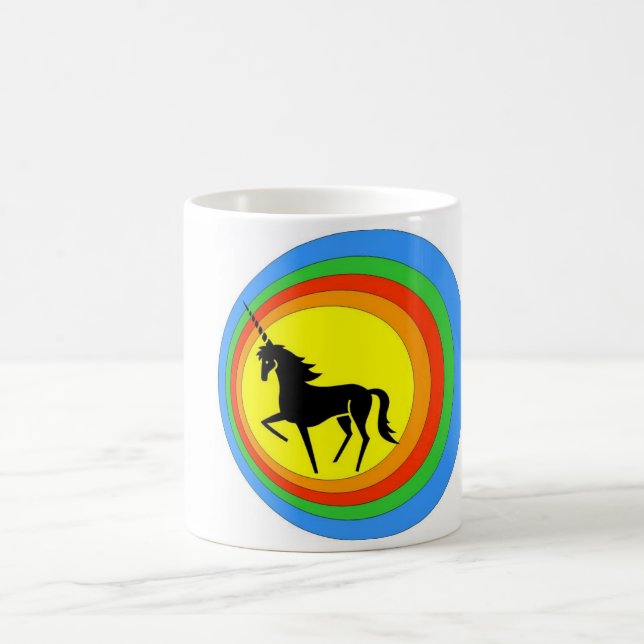 DE CAFÉ MINHA CANECA PRETA DO UNICÓRNIO. (Centro)
