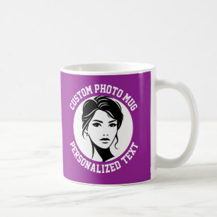 De Café Minha Face em uma Caneca Personalizada PLUM PURPLE