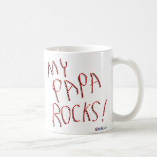 De Café Minhas rochas da papá! Caneca