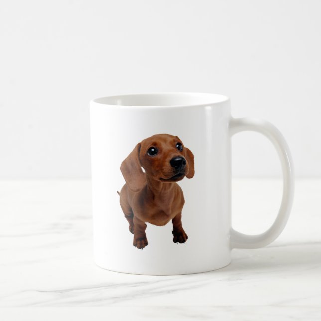 De Café Mini caneca do Dachshund (Direita)