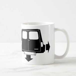 De Café Mini propriedade do Clubman & Van Baixo e caneca