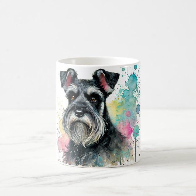 De Café 🐾 Miniatura Schnauzer Amantes, esta caneca é para (Centro)