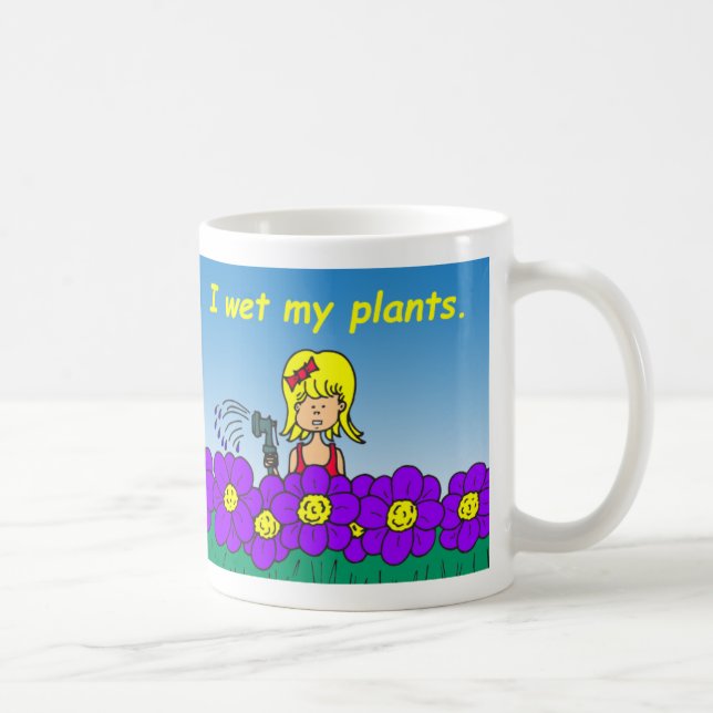 De Café Molhe minha caneca das plantas (Direita)