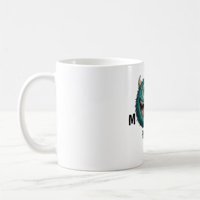 De Café Monstro do Ano | Caneca Personalizada Divertida (Esquerda)