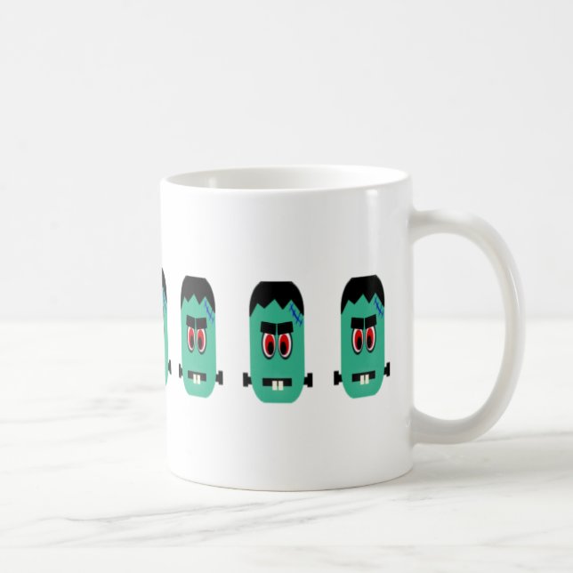 De Café Monstro do Dia das Bruxas - caneca (Direita)