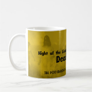 De Café Morto/Rei vivo na caneca amarela com coroa