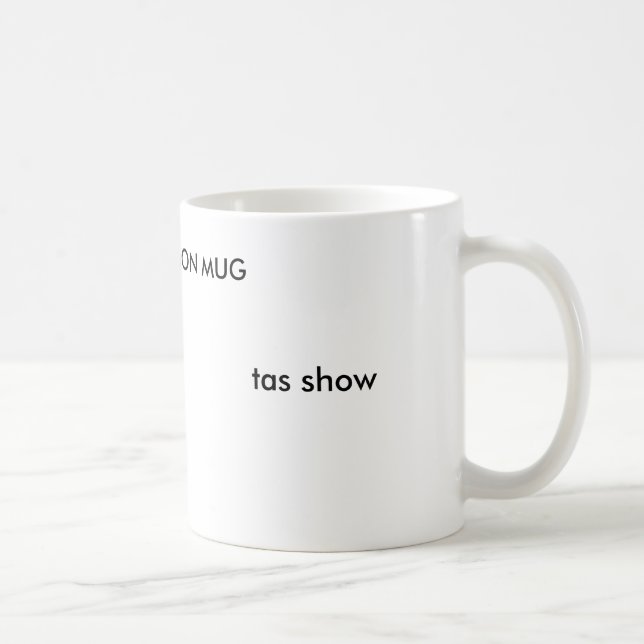 De Café mostra do tas, tas, CANECA da EDIÇÃO LIMITADA (Direita)
