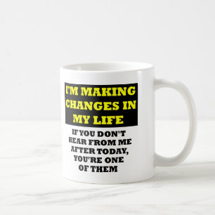 De Café Mudanças Na Minha Vida Caneca Engraçada Ofensiva