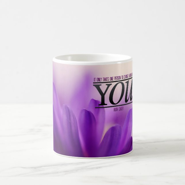 De Café Mude sua caneca inspirador da vida (Centro)