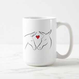 De Café Mulas no amor - caneca