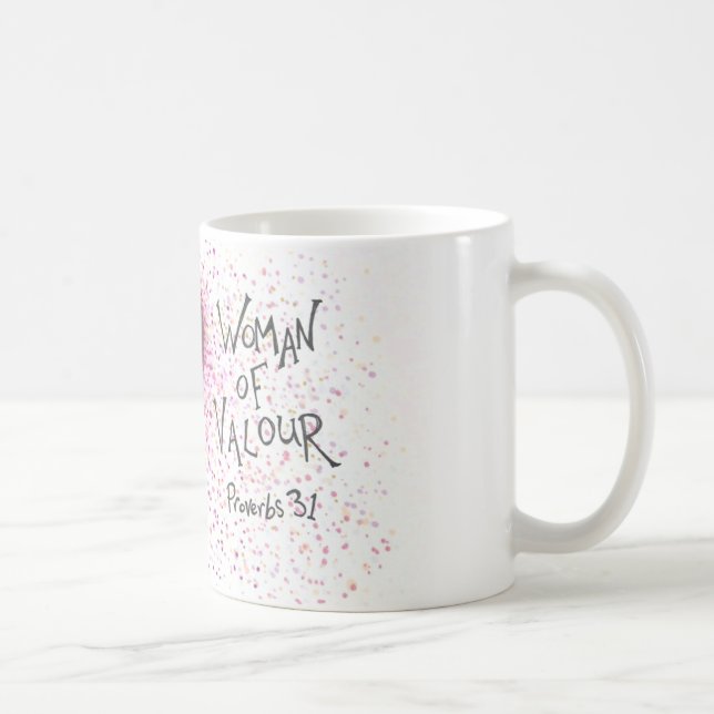 De Café Mulher da caneca da valentia (Direita)