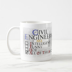 De Café Mulher da caneca do engenheiro civil