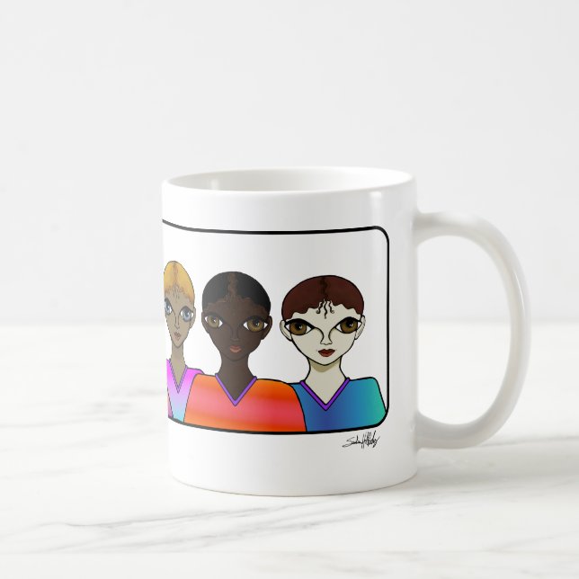 De Café Mulheres Alinhadas. Caneca (Direita)